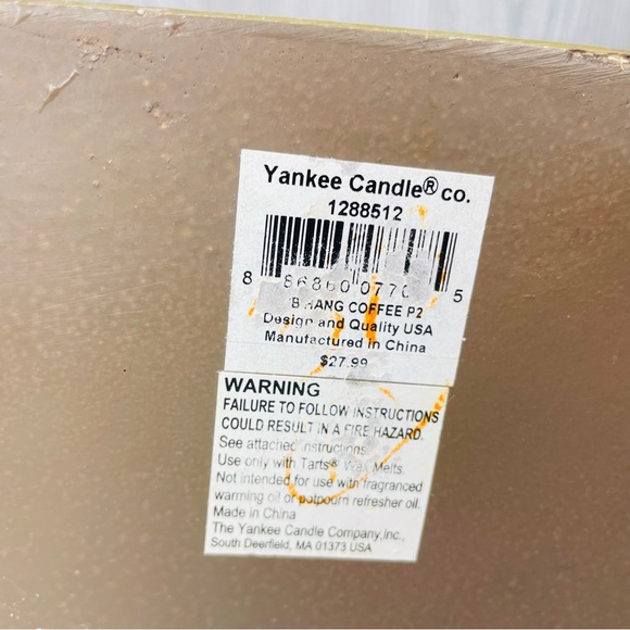 Yankee Candle Coffee Grinder candle Tart Warmer Decorative Collectible decor - Picture 11 of 14